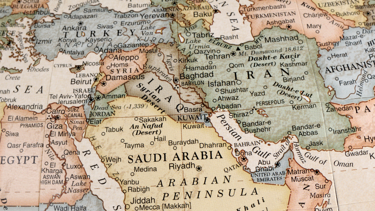 Map of the Middle East